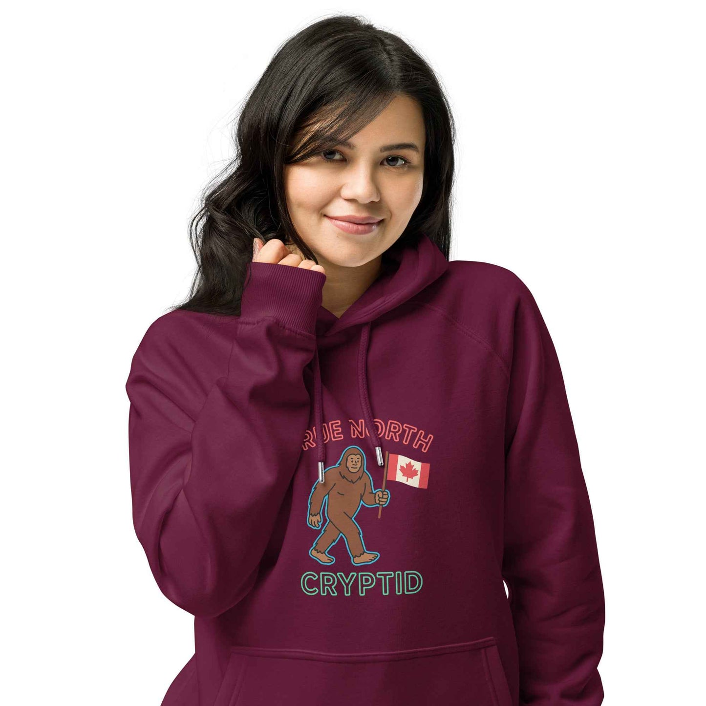 True North Cryptid Unisex hoodie eco raglan