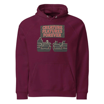 Creature Features Forever Unisex eco raglan hoodie