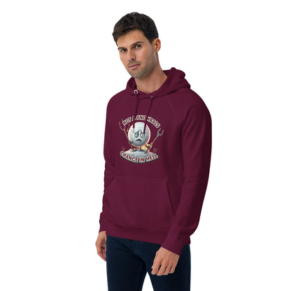 Not a Snowball’s Chance in Hell Unisex eco raglan hoodie  from Rare Plus Apparel – unique movie & pop culture inspired design.