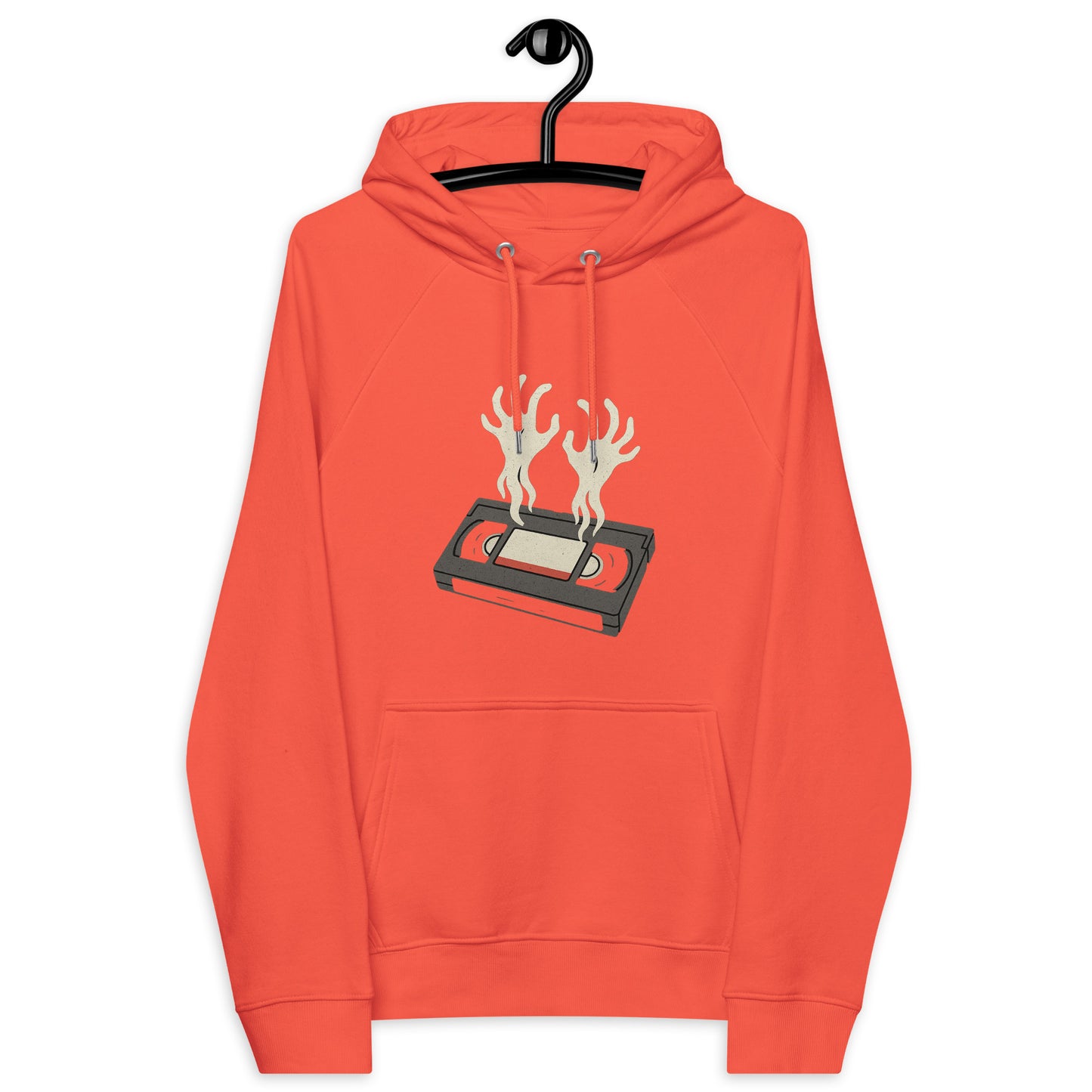 Cursed Media Unisex eco raglan hoodie  from Rare Plus Apparel – unique movie & pop culture inspired design.
