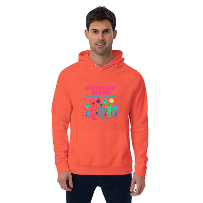 Graveyard Groove – Dancing Ghouls of the 80s Unisex hoodie eco raglan