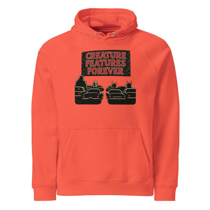 Creature Features Forever Unisex eco raglan hoodie