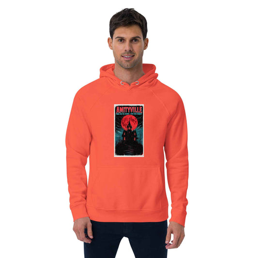 Amityville — Come for the Charm, Stay for Eternity Unisex eco raglan hoodie