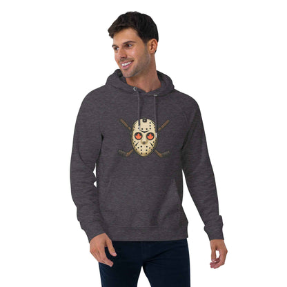 Hockey Mask Haunt Unisex eco raglan hoodie
