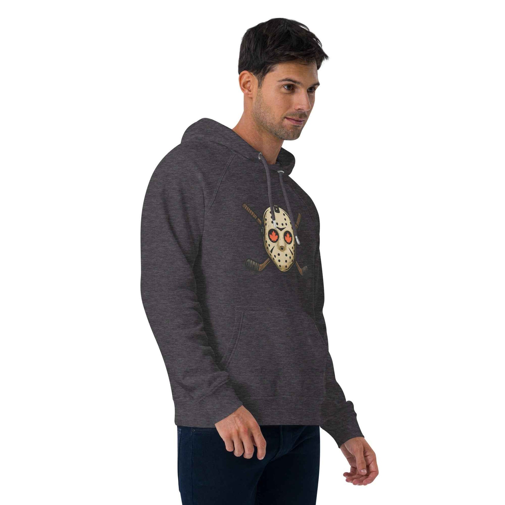 Hockey Mask Haunt Unisex eco raglan hoodie