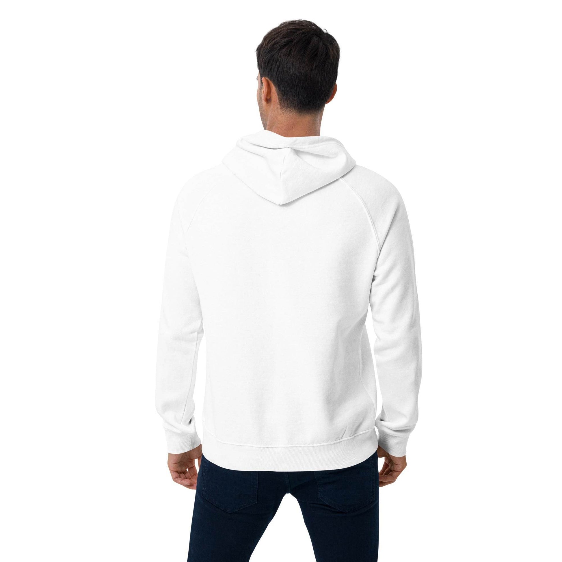 Be Kind, Rewind Forever Unisex eco raglan hoodie  from Rare Plus Apparel – unique movie & pop culture inspired design.