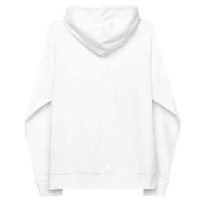 MAGA “Make America Go Away” Unisex eco raglan hoodie  from Rare Plus Apparel – unique movie & pop culture inspired design.