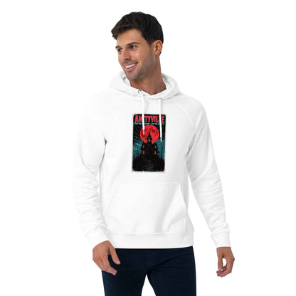 Amityville — Come for the Charm, Stay for Eternity Unisex eco raglan hoodie
