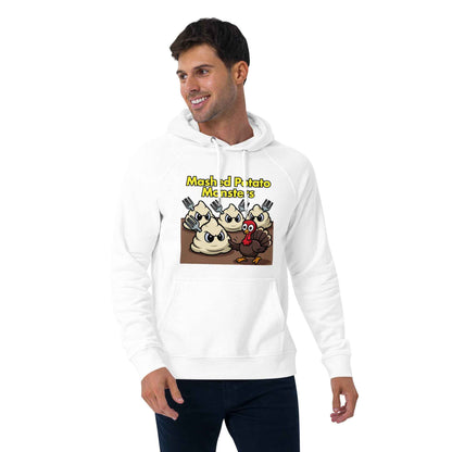Mashed Potato Monsters Unisex eco raglan hoodie
