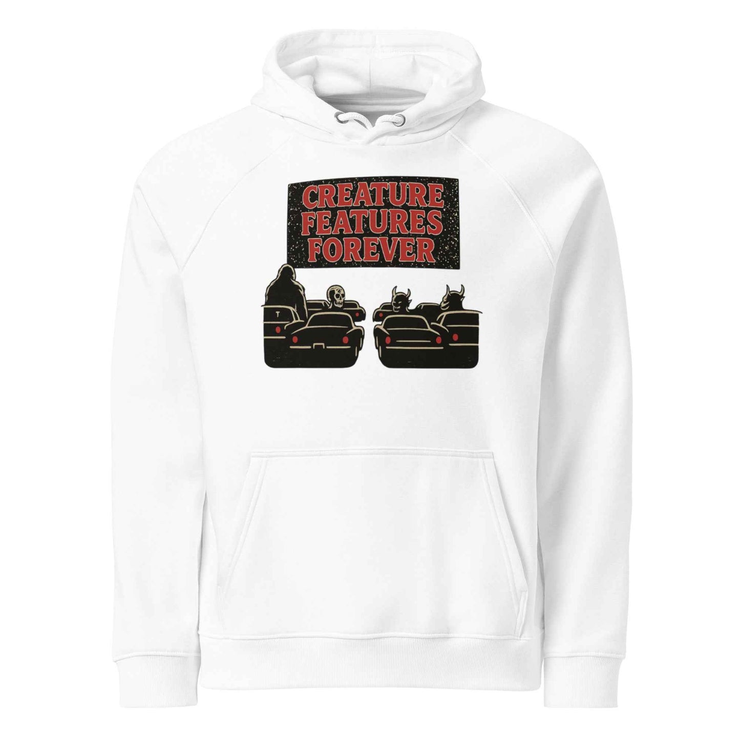 Creature Features Forever Unisex eco raglan hoodie