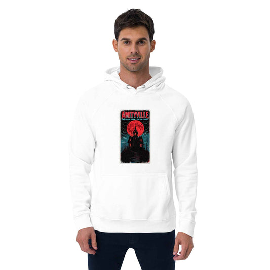 Amityville — Come for the Charm, Stay for Eternity Unisex eco raglan hoodie