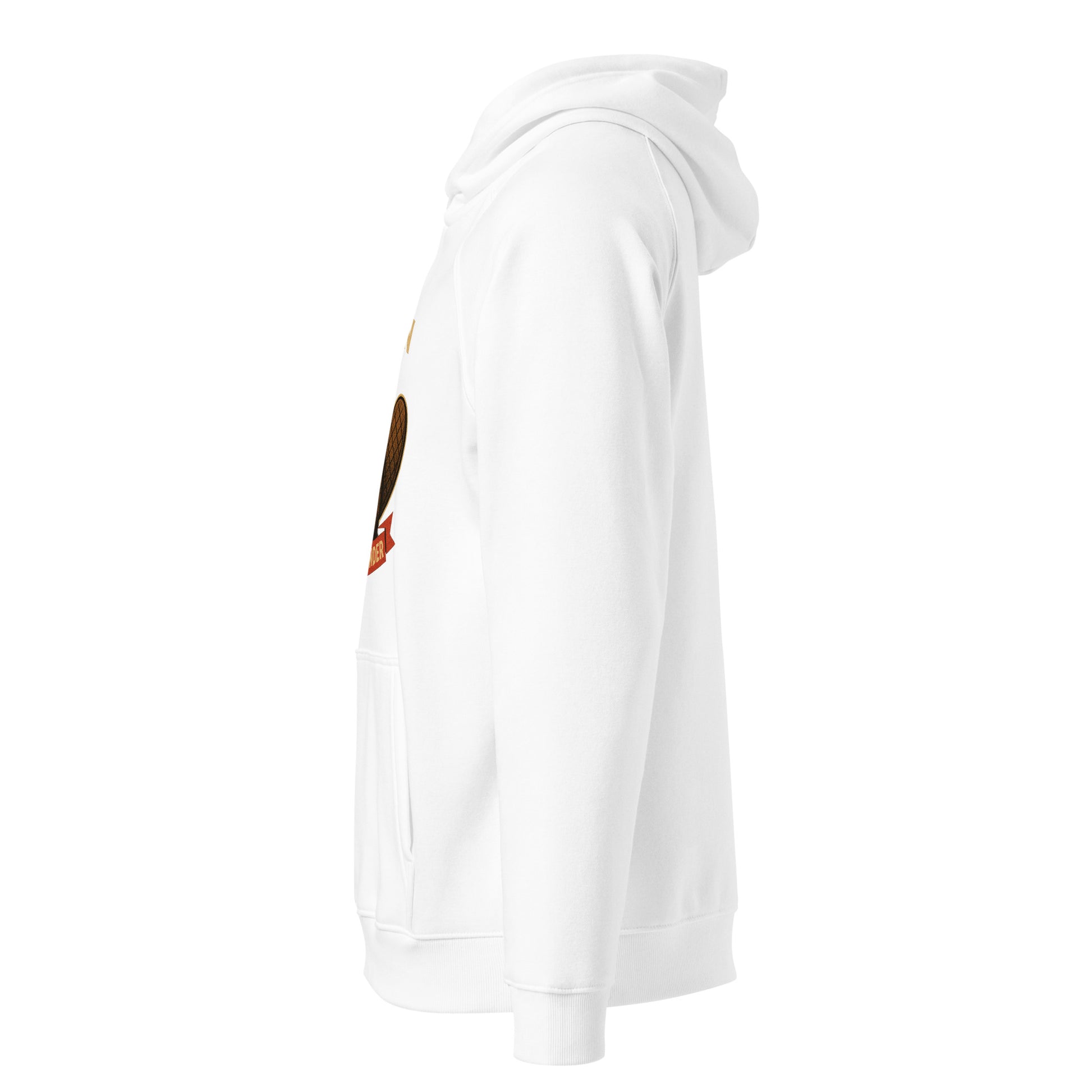 Beaver Battalion – True North Defender Unisex eco raglan hoodie  from Rare Plus Apparel – unique movie & pop culture inspired design.