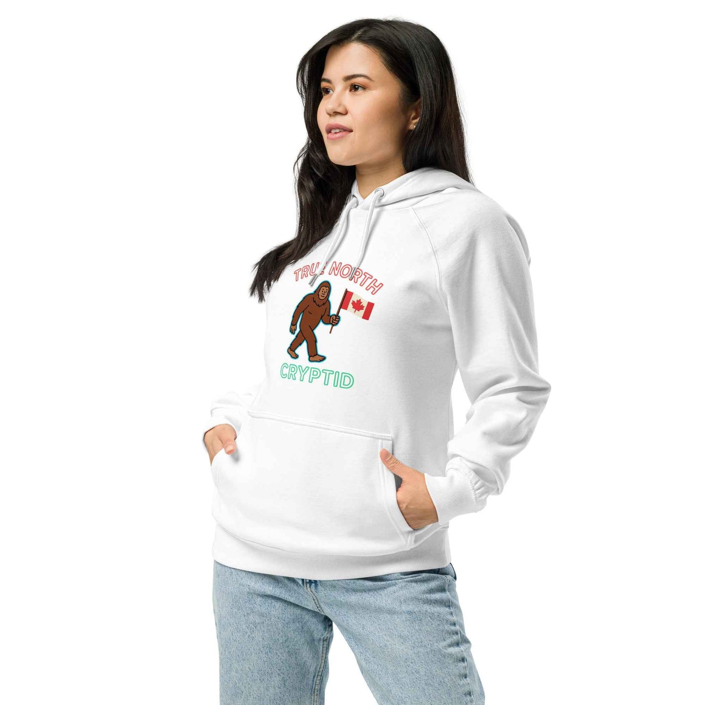 True North Cryptid Unisex hoodie eco raglan