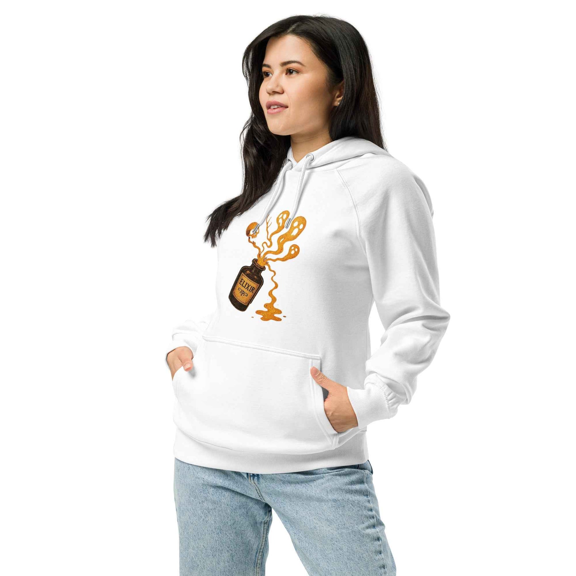 Vintage Horror Art hoodie Unisex eco raglan