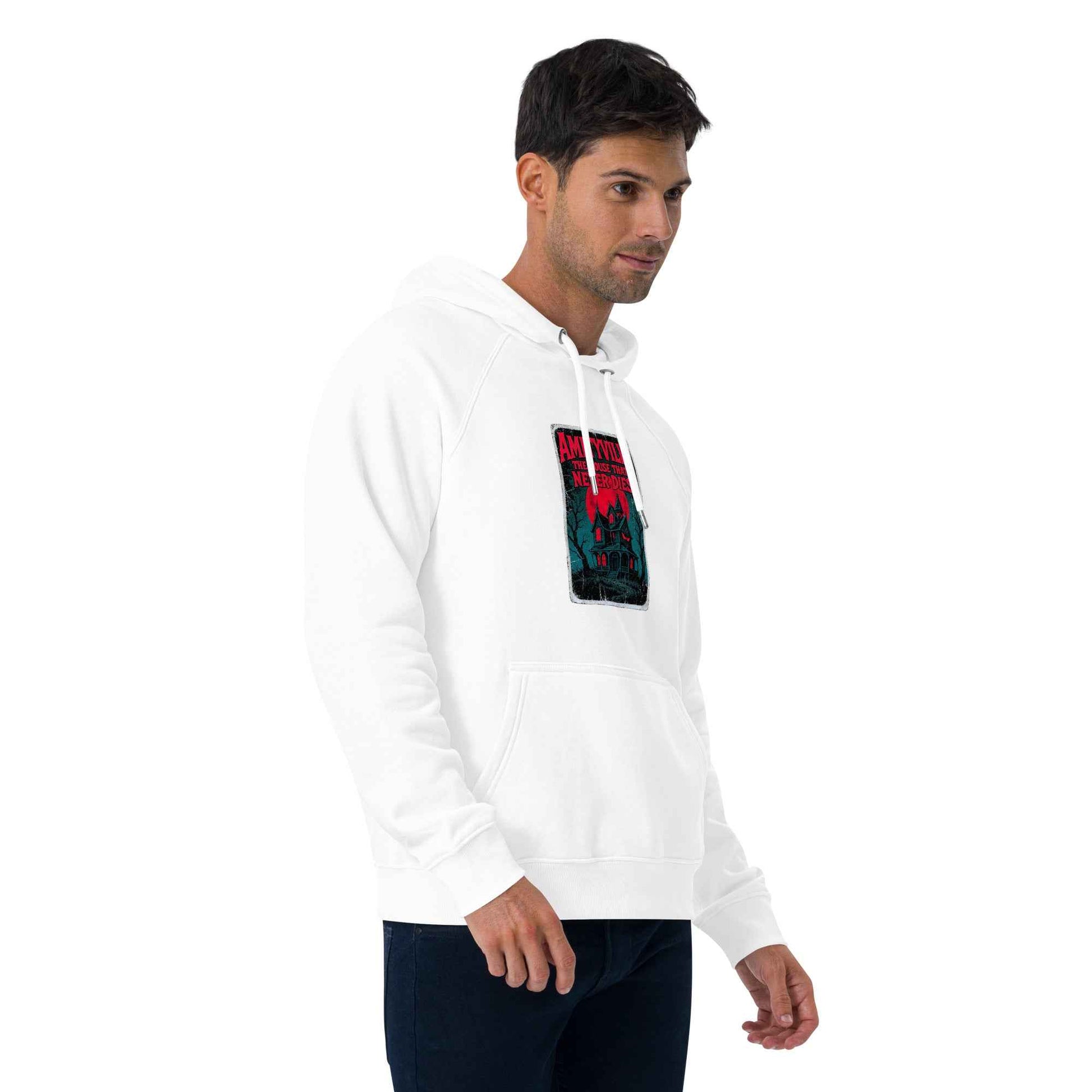 Amityville — The House That Never Dies Unisex eco raglan hoodie