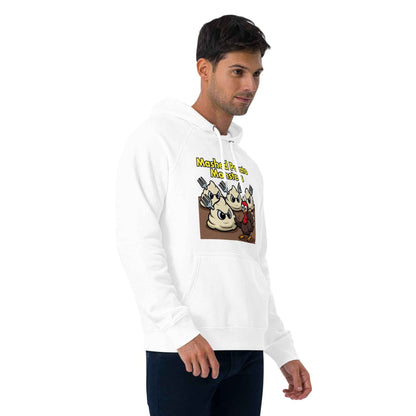 Mashed Potato Monsters Unisex eco raglan hoodie