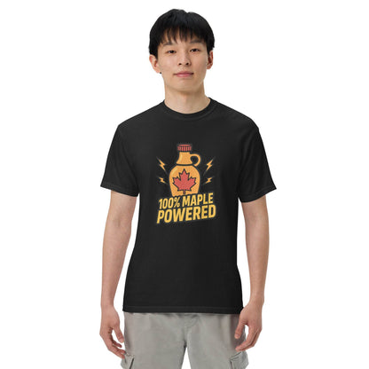 100% Maple Powered Unisex garment-dyed heavyweight t-shirt  from Rare Plus Apparel – unique movie & pop culture inspired design.