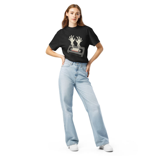 Cursed Media Unisex garment-dyed heavyweight t-shirt  from Rare Plus Apparel – unique movie & pop culture inspired design.