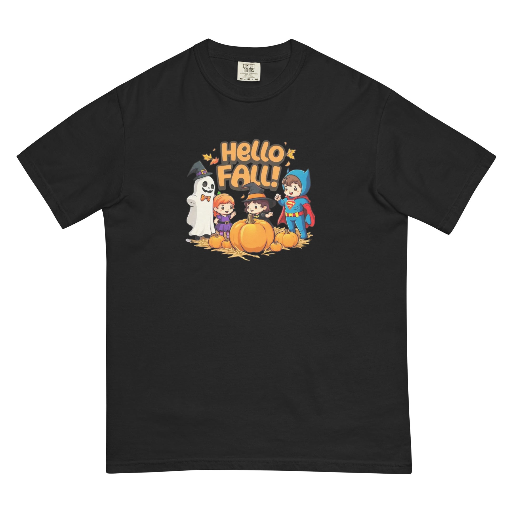 Hello Fall Unisex garment-dyed heavyweight t-shirtx  from Rare Plus Apparel – unique movie & pop culture inspired design.