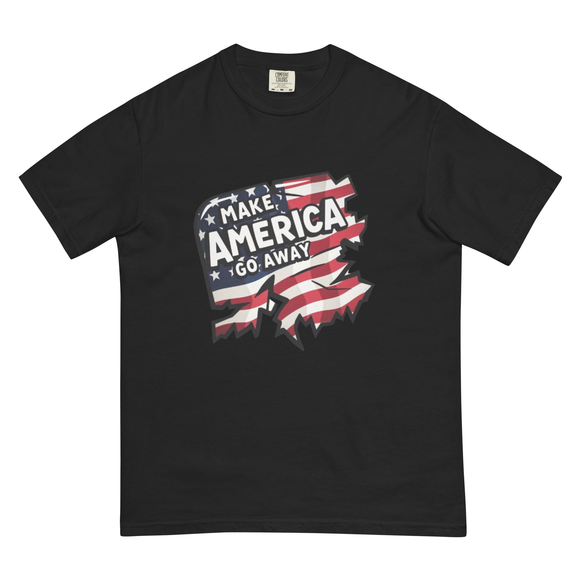 MAGA “Make America Go Away” Unisex garment-dyed heavyweight t-shirt  from Rare Plus Apparel – unique movie & pop culture inspired design.