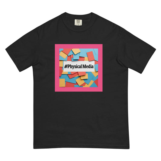 #PhysicalMedia Unisex garment-dyed heavyweight t-shirt - Rare Plus Apparel!