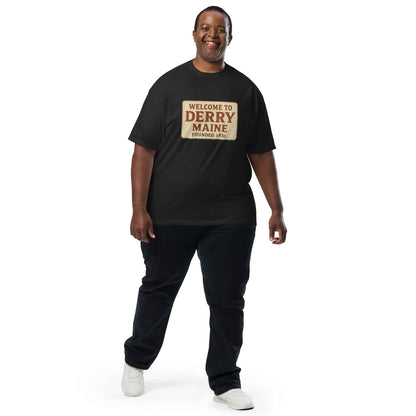 Welcome to Derry, Maine: Founded 1851 Unisex garment-dyed heavyweight t-shirt