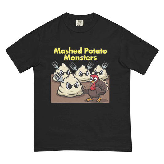 Mashed Potato Monsters Unisex garment-dyed heavyweight t-shirt