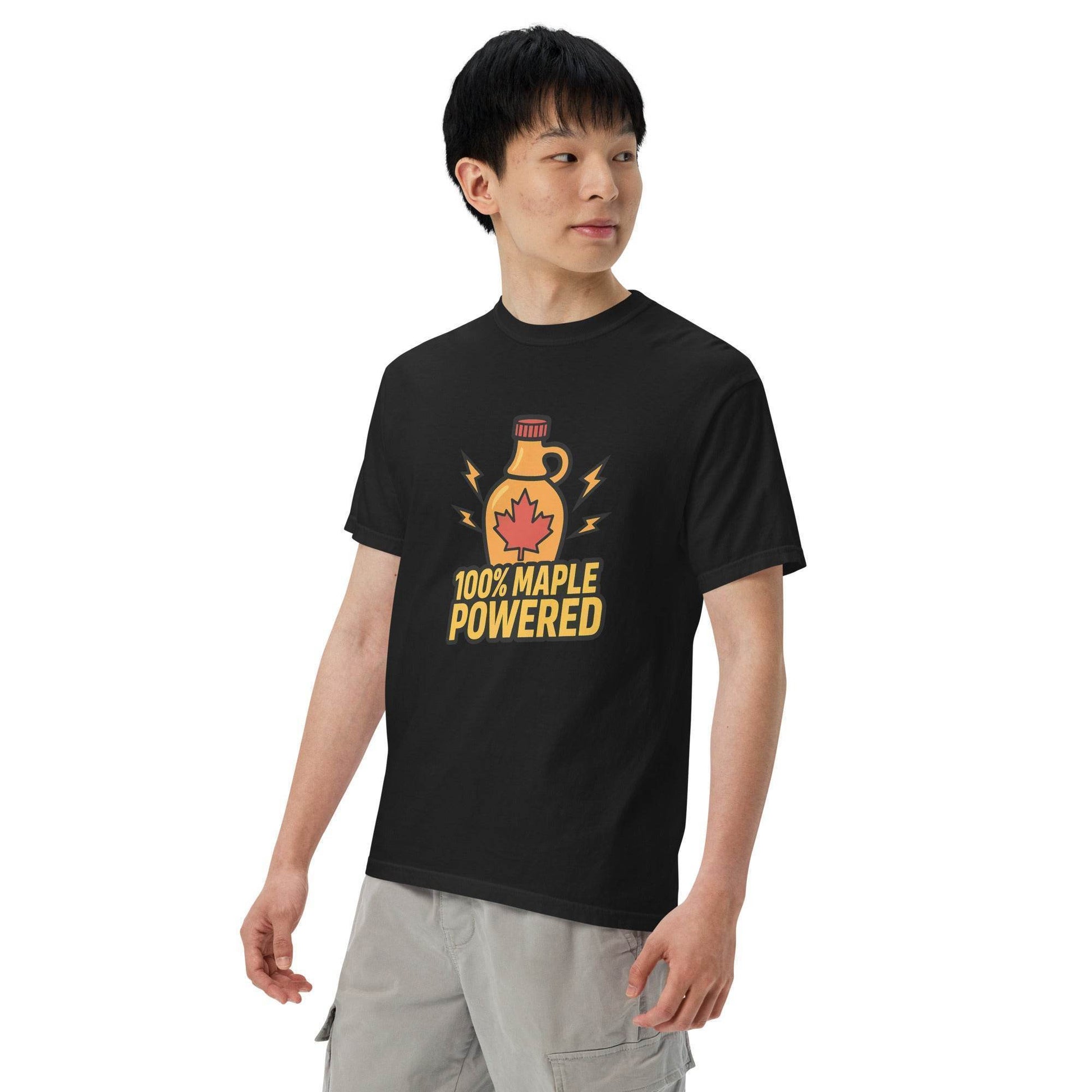 100% Maple Powered Unisex garment-dyed heavyweight t-shirt  from Rare Plus Apparel – unique movie & pop culture inspired design.