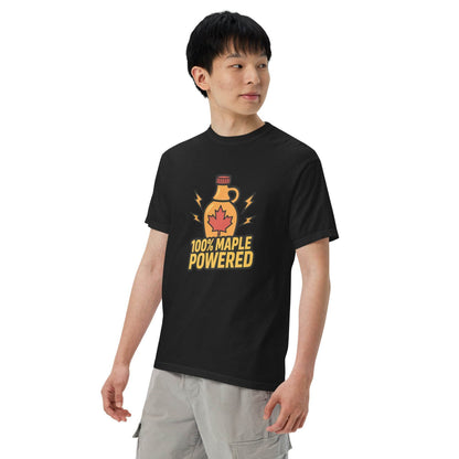 100% Maple Powered Unisex garment-dyed heavyweight t-shirt  from Rare Plus Apparel – unique movie & pop culture inspired design.