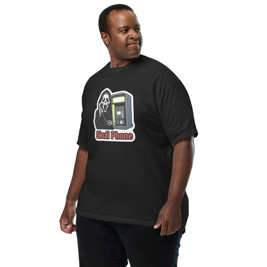 Skull Phone Skeleton Unisex garment-dyed heavyweight t-shirt