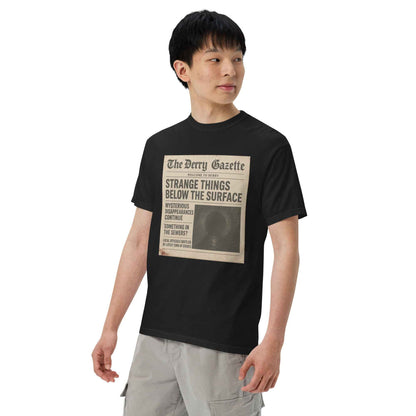 The Derry Gazette “Strange Things Below the Surface” Unisex garment-dyed heavyweight t-shirt