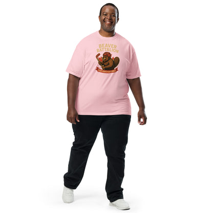 Beaver Battalion – True North Defender Unisex garment-dyed heavyweight t-shirt  from Rare Plus Apparel – unique movie & pop culture inspired design.