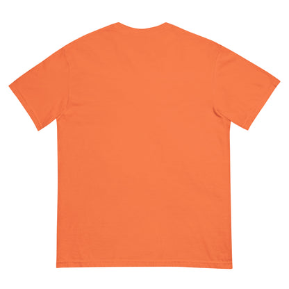 Haunted Halloween House Unisex garment-dyed heavyweight t-shirt  from Rare Plus Apparel – unique movie & pop culture inspired design.