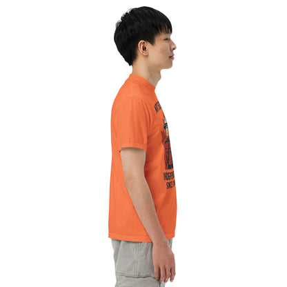 Not 51st State Mountie Unisex garment-dyed heavyweight t-shirt  from Rare Plus Apparel – unique movie & pop culture inspired design.