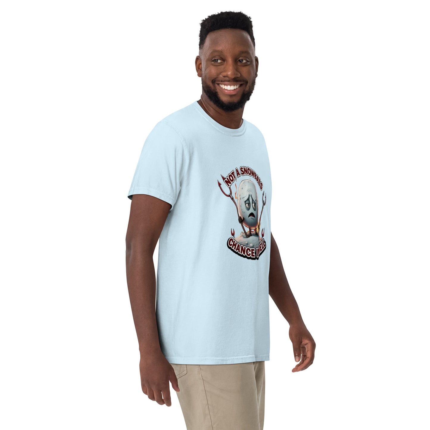 Not a Snowball’s Chance in Hell Unisex garment-dyed heavyweight t-shirt  from Rare Plus Apparel – unique movie & pop culture inspired design.