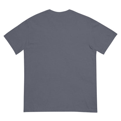 Haunted Halloween House Unisex garment-dyed heavyweight t-shirt  from Rare Plus Apparel – unique movie & pop culture inspired design.