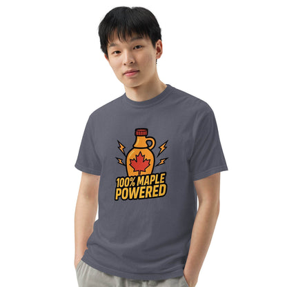 100% Maple Powered Unisex garment-dyed heavyweight t-shirt  from Rare Plus Apparel – unique movie & pop culture inspired design.
