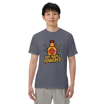 100% Maple Powered Unisex garment-dyed heavyweight t-shirt  from Rare Plus Apparel – unique movie & pop culture inspired design.
