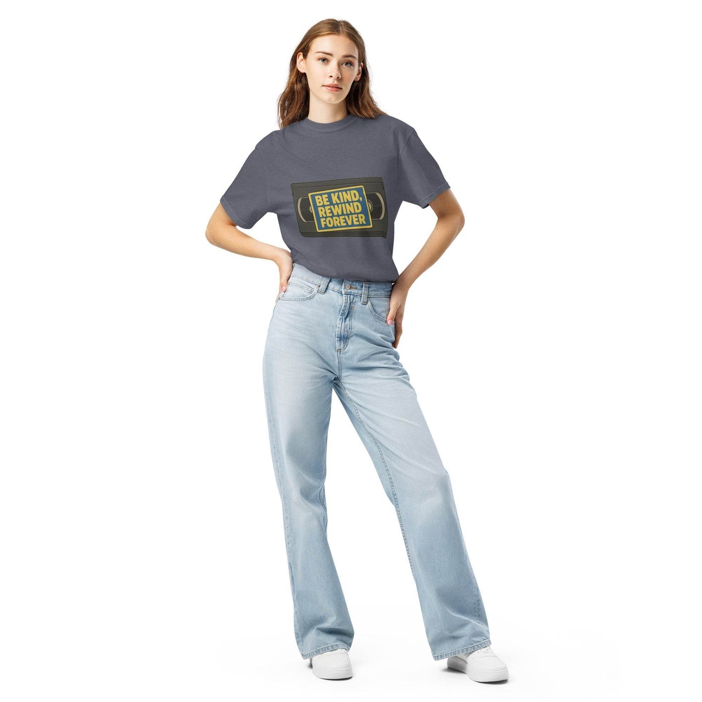 Be Kind, Rewind Forever Unisex garment-dyed heavyweight t-shirt  from Rare Plus Apparel – unique movie & pop culture inspired design.