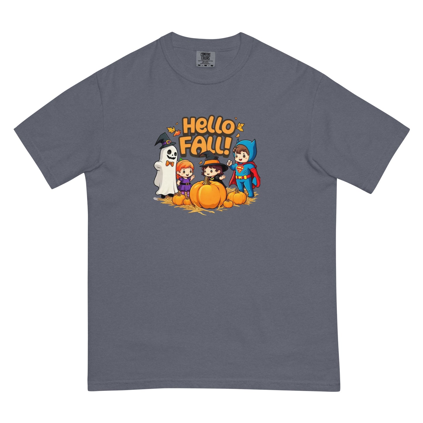 Hello Fall Unisex garment-dyed heavyweight t-shirtx  from Rare Plus Apparel – unique movie & pop culture inspired design.