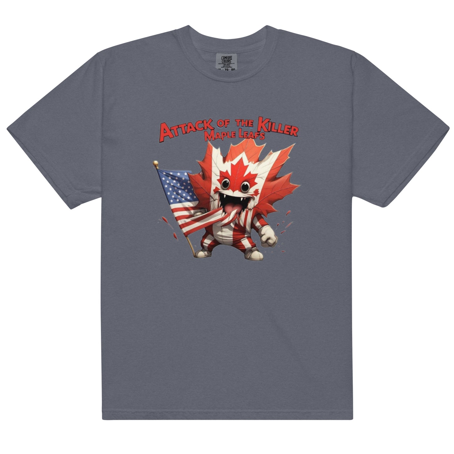 Maple Mayhem Unisex garment-dyed heavyweight t-shirt  from Rare Plus Apparel – unique movie & pop culture inspired design.