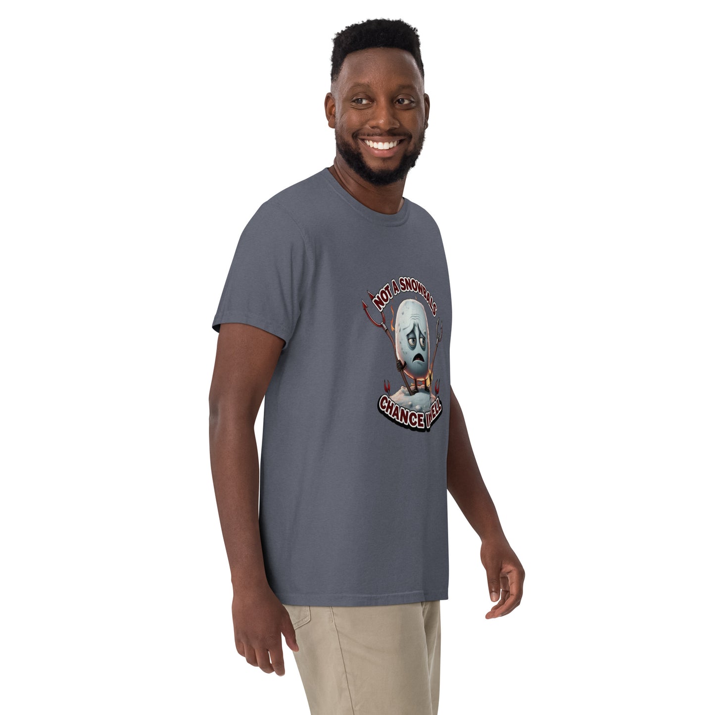 Not a Snowball’s Chance in Hell Unisex garment-dyed heavyweight t-shirt  from Rare Plus Apparel – unique movie & pop culture inspired design.