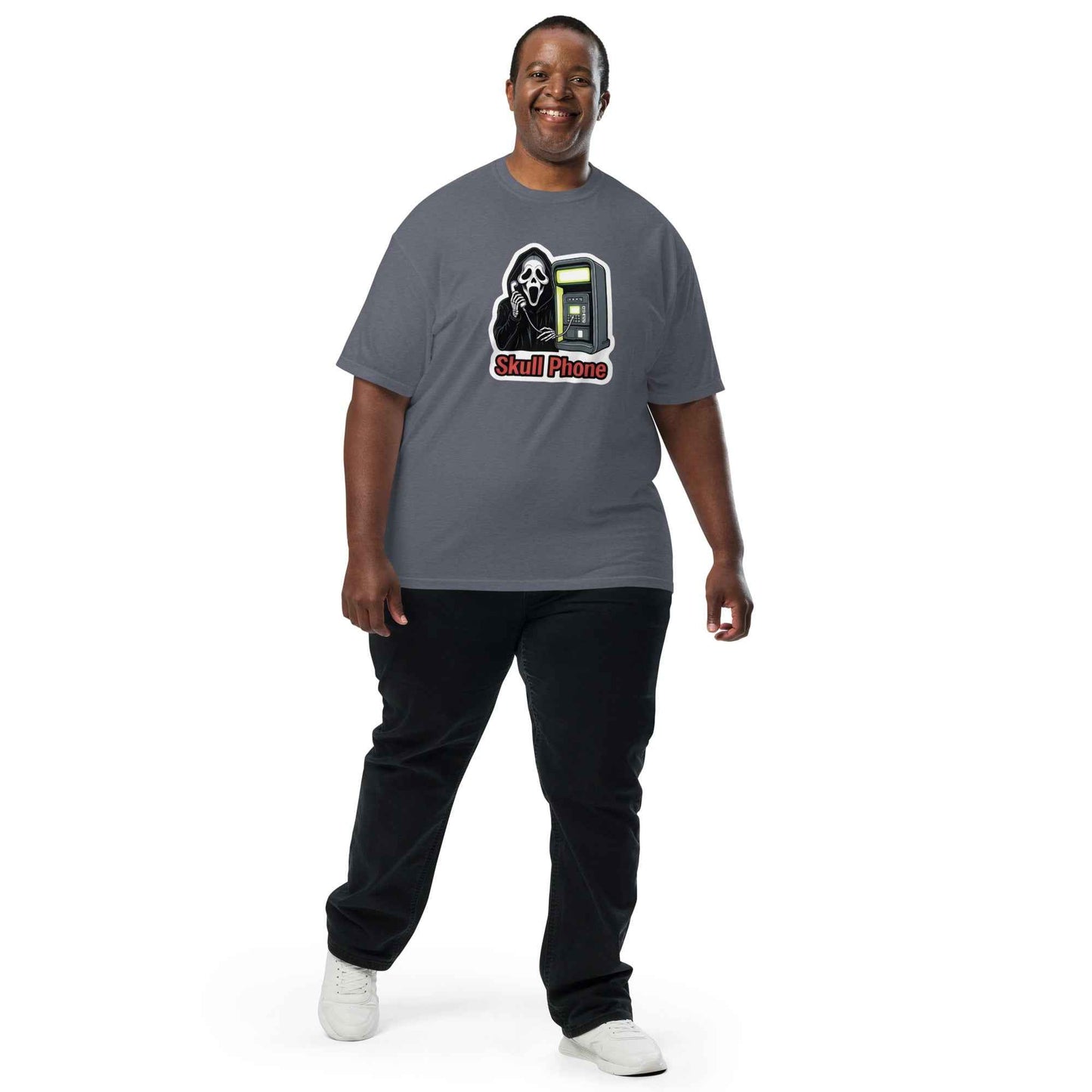 Skull Phone Skeleton Unisex garment-dyed heavyweight t-shirt