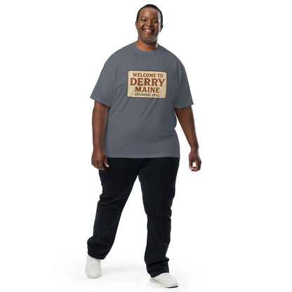 Welcome to Derry, Maine: Founded 1851 Unisex garment-dyed heavyweight t-shirt