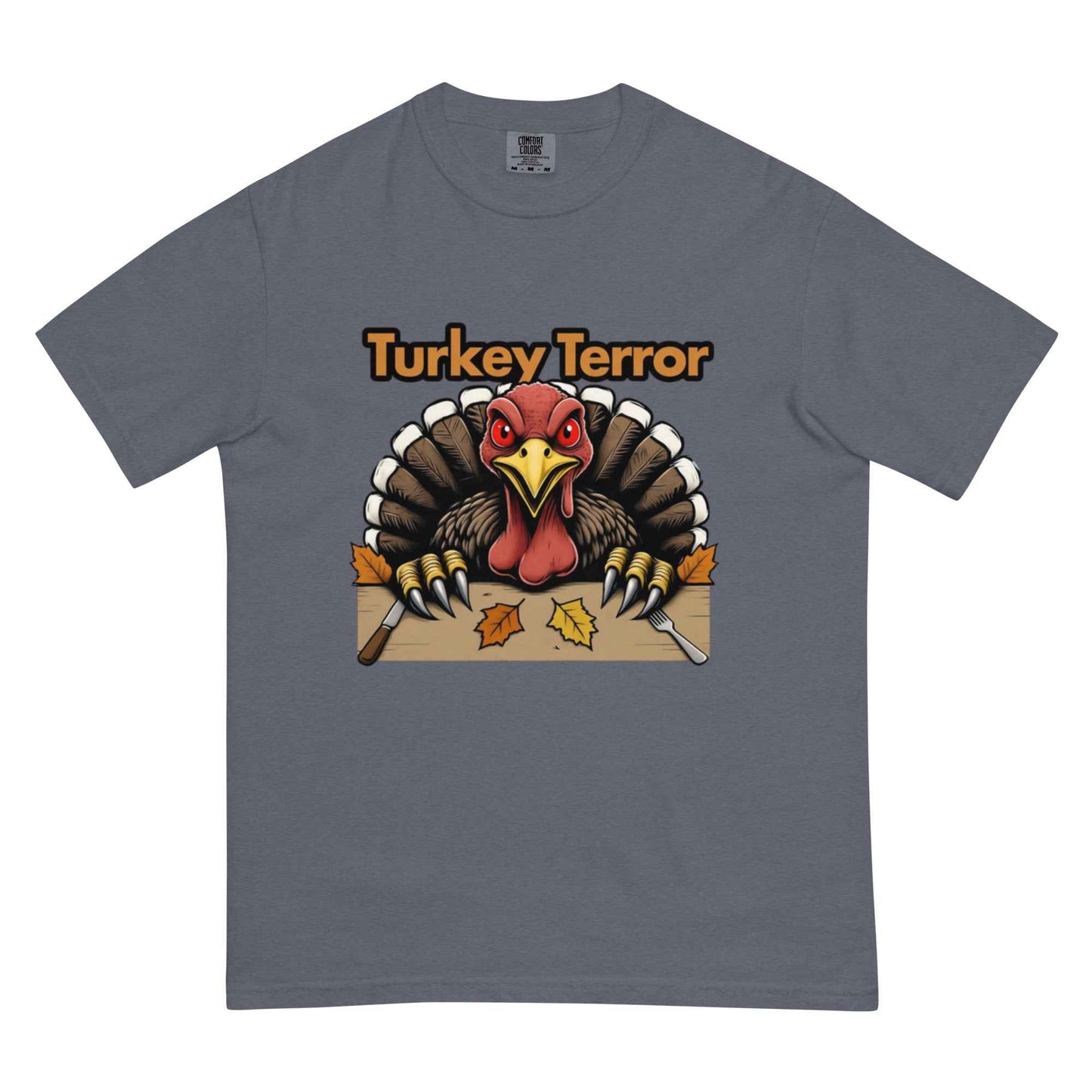 “Turkey Terror” Feast of Fear Unisex garment-dyed heavyweight t-shirt