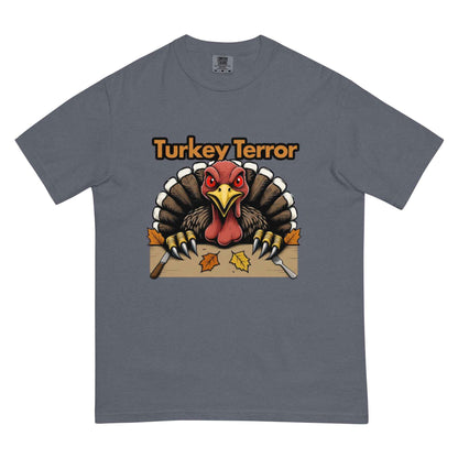 “Turkey Terror” Feast of Fear Unisex garment-dyed heavyweight t-shirt