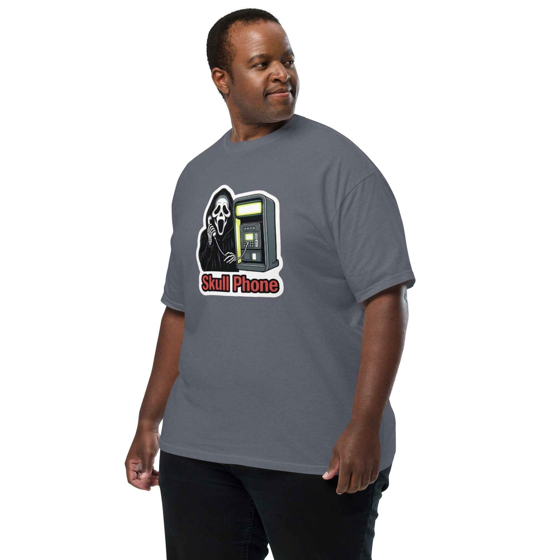Skull Phone Skeleton Unisex garment-dyed heavyweight t-shirt