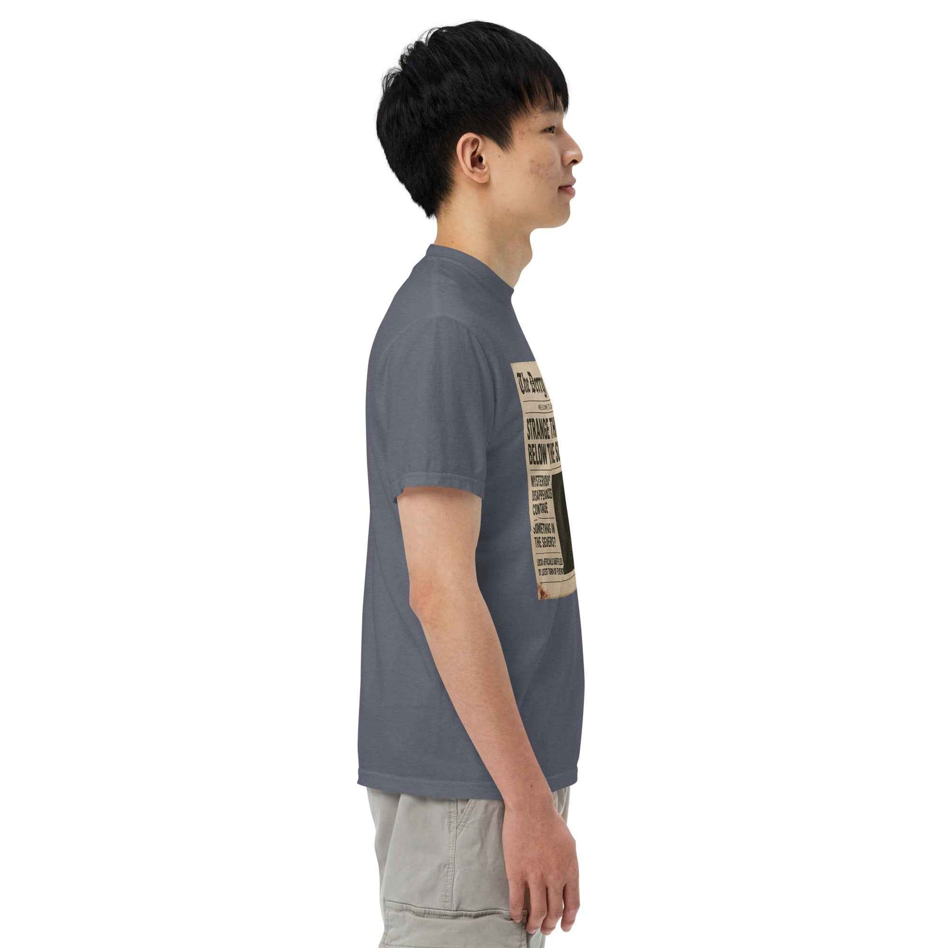 The Derry Gazette “Strange Things Below the Surface” Unisex garment-dyed heavyweight t-shirt