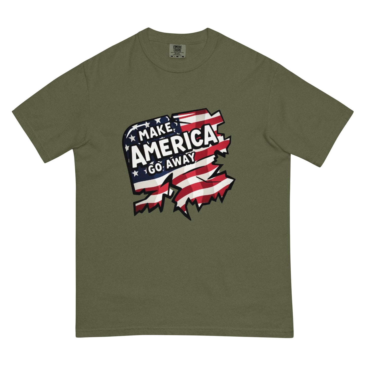 MAGA “Make America Go Away” Unisex garment-dyed heavyweight t-shirt  from Rare Plus Apparel – unique movie & pop culture inspired design.