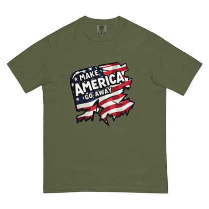 MAGA “Make America Go Away” Unisex garment-dyed heavyweight t-shirt  from Rare Plus Apparel – unique movie & pop culture inspired design.